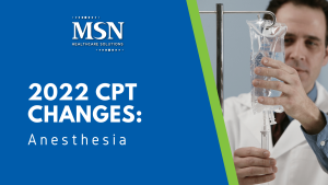 2022 Anesthesia CPT Codes changes 2022